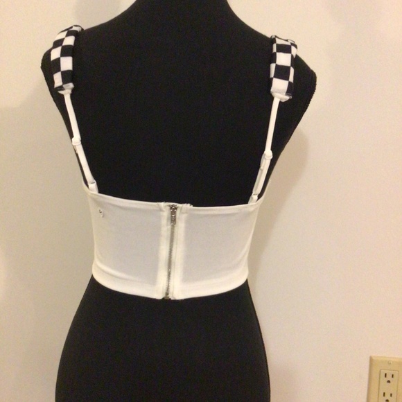 Custom Checkered Corset Style Top - Picture 3 of 3